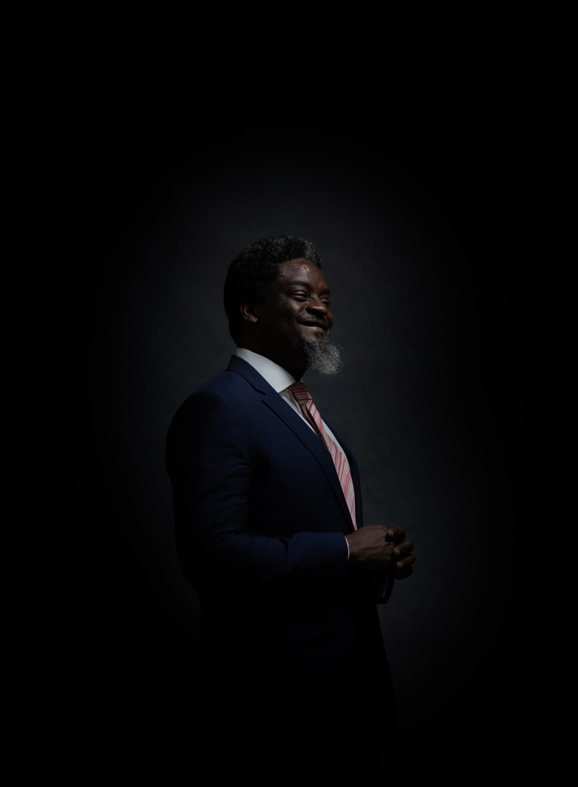 The Anchor Dele Balogun smiling